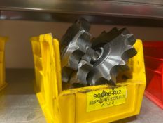 Bin Of 5 x 15 Tooth Spocket With 63052RS Bearings