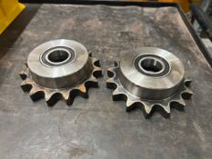 2 x 15 Tooth Simplex Sprocket With 50mm Bore