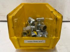 Tray Of Assorted Elbow Swivel Nuts