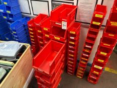 Assorted Red Storage Bins