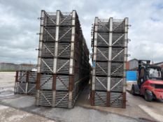 Metal Storage Cages with Rails x10