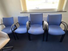 7 Blue Chairs