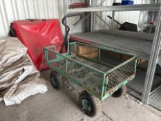 Green Metal Trolley