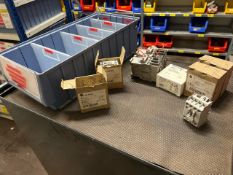 Tray Of 7 Assorted Allen Bradley Contact Modules