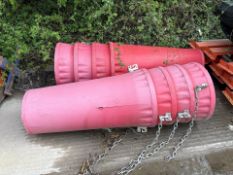 Red Chute Buckets x8