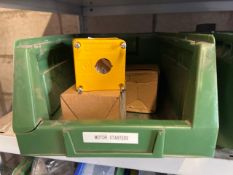 Tray Of 4 Assorted Stop Button Boxes