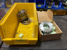 Bin Of 6 x 21 Teeth Taper Bush Sprockets