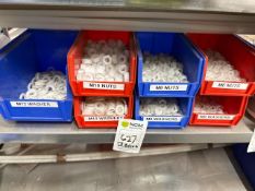 Assorted Pastic Washers And Nuts X 7 Bins