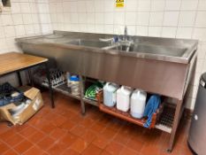 Stainless Steel Dual Sink Unit