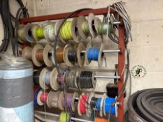 Assorted reels of cable