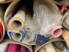 6x Rolls of Water Silk Fabric, No Reserve