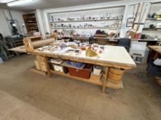 Wooden Work Table, No Reserve