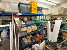 Blue Metal Racking And Contents, No Reserve
