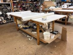 Wooden Work Table, No Reserve