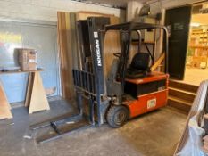 Doosan B18T Electric Forklift, 3281 Hours, 1.8 Tonne Lift, 4.5m Lift Height, Includes Charger