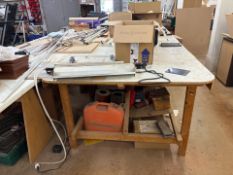 Wooden Work Table, No Reserve