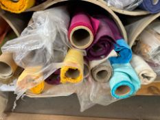 12x Rolls of Assorted Fabric, No Reserve