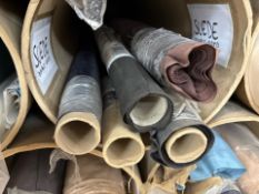 5x Rolls of Suede Fabric, No Reserve
