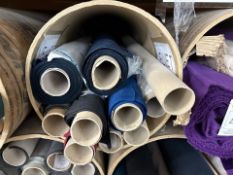 8x Rolls of Velvet Fabric, No Reserve