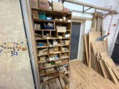 Wooden Shelving Unit With Contents, No Reserve