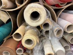 8x Rolls of Assorted Fabric, No Reserve