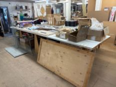 Wooden Work Table, No Reserve