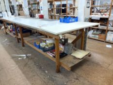 Wooden Work Table, No Reserve