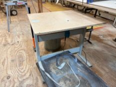 Wood Top Table, No Reserve