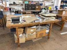 Wooden Work Table, No Reserve
