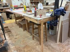 Wooden Work Table, No Reserve