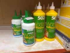 12 x Bottles of Wood Adhesive, No Reserve
