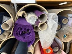 6x Rolls of Velvet Fabric, No Reserve