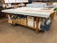 Wooden Work Table, No Reserve