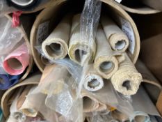 8x Rolls of Curtain Fabric, No Reserve