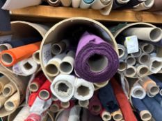 9x Rolls of Suede Fabric, No Reserve