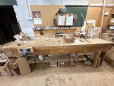 Wooden Work Bench, No Reserve