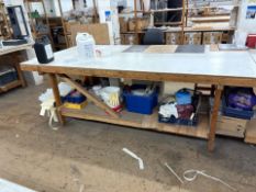 Wooden Work Table, No Reserve