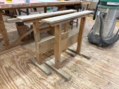 Pair Of Wooden Stands, No Reserve