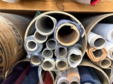 12x Rolls of Suede Fabric, No Reserve