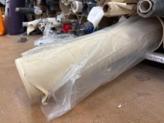 1 x Roll of Cream Suede Like Fabric, No Reserve