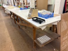 Wooden Work Table, No Reserve