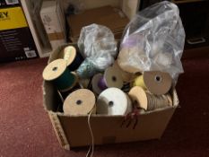 Box of Assorted Thread Reels, No Reserve
