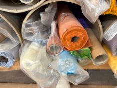 8x Rolls of Assorted Fabric, No Reserve