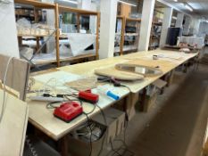 Wooden Work Table, No Reserve