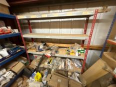 Metal Shelving Unit With Contents, No Reserve