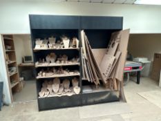 Black Wooden Shelving Unit x2, No Reserve