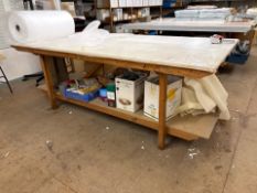 Wooden Work Table, No Reserve