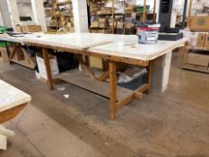 Wooden Work Table, No Reserve