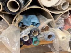 8x Rolls of Assorted Fabric, No Reserve