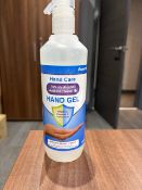 Job Lot of 286 x 500ml Hand Care 70% Alcohol Hand Sanitiser Gel